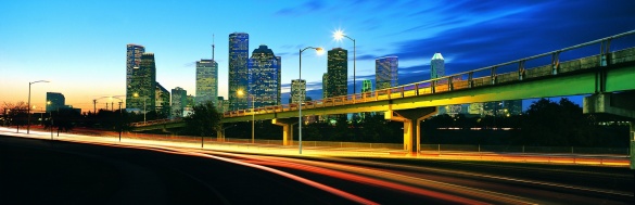 Houston Panoramic Night View
